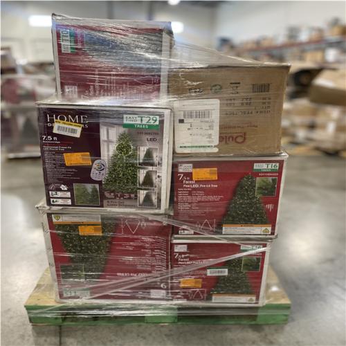 DALLAS LOCATION- AS-IS Mixed Christmas Tree PALLET (6 UNITS)