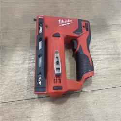 AS-IS Milwaukee 12-Volt Lithium-Ion Cordless 3/8 in. Crown Stapler (Tool-Only)