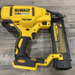 AS-IS DEWALT 20V MAX XR Lithium-Ion Electric Cordless 18-Gauge Brad Nailer (Tool Only)