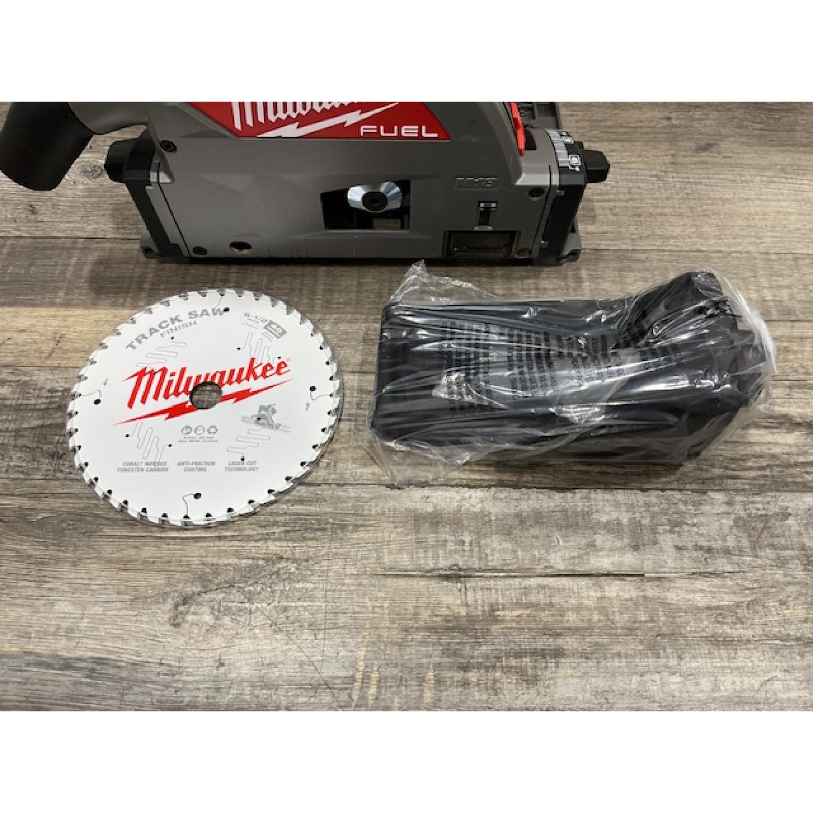 AS-IS Milwaukee FUEL 18V Lithium-Ion Cordless Brushless 6-1/2 in. Plunge Cut Track Saw (Tool-Only)