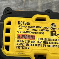 AS-IS DEWALT 20-Volt Maximum XR Lithium-Ion Cordless Brushless 1/4 in. 3-Speed Impact Driver Kit