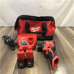 AS-IS Milwaukee 12-Volt Lithium-Ion Brushless Cordless Subcompact Brushless Drill Driver Kit