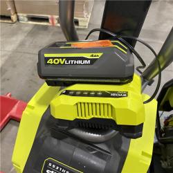 Dallas Location - As-Is RYOBI 40V HP Brushless 12-Ton Kinetic Battery Electric Log Splitter Kit - 4.0Ah Battery and Charger Included