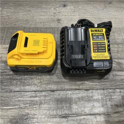 AS-IS DEWALT 20V MAX XR POWERSTACK Lithium-Ion Battery Starter Kit with 5.0Ah Battery and Charger