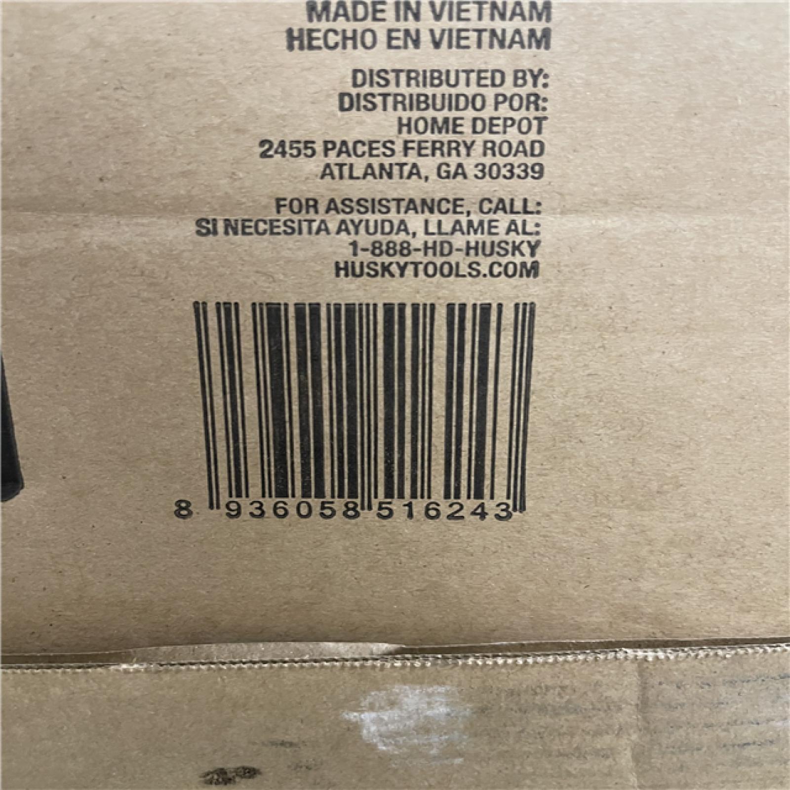 DALLAS LOCATION - AS-IS Husky Modular Tool Storage Heavy Duty 62 in. W x 24 in. D Matte Black Top Tool Chest