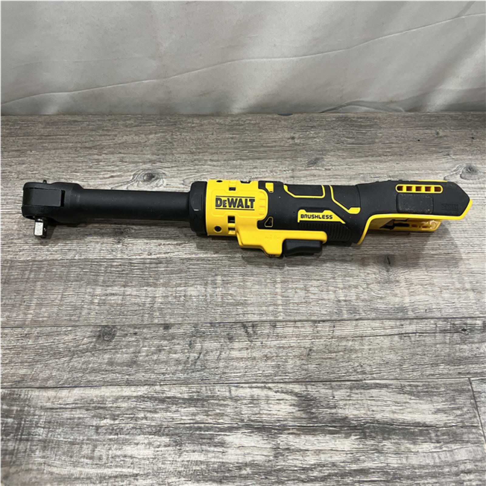 AS-IS DEWALT ATOMIC 20V MAX 3/8 in. Extended Reach Cordless Ratchet (Tool Only)