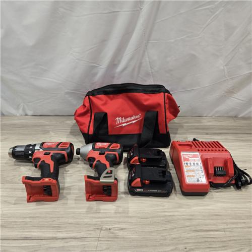 AS-IS Milwaukee 18V Cordless 2-Tool Drill/Driver and Impact Driver Kit