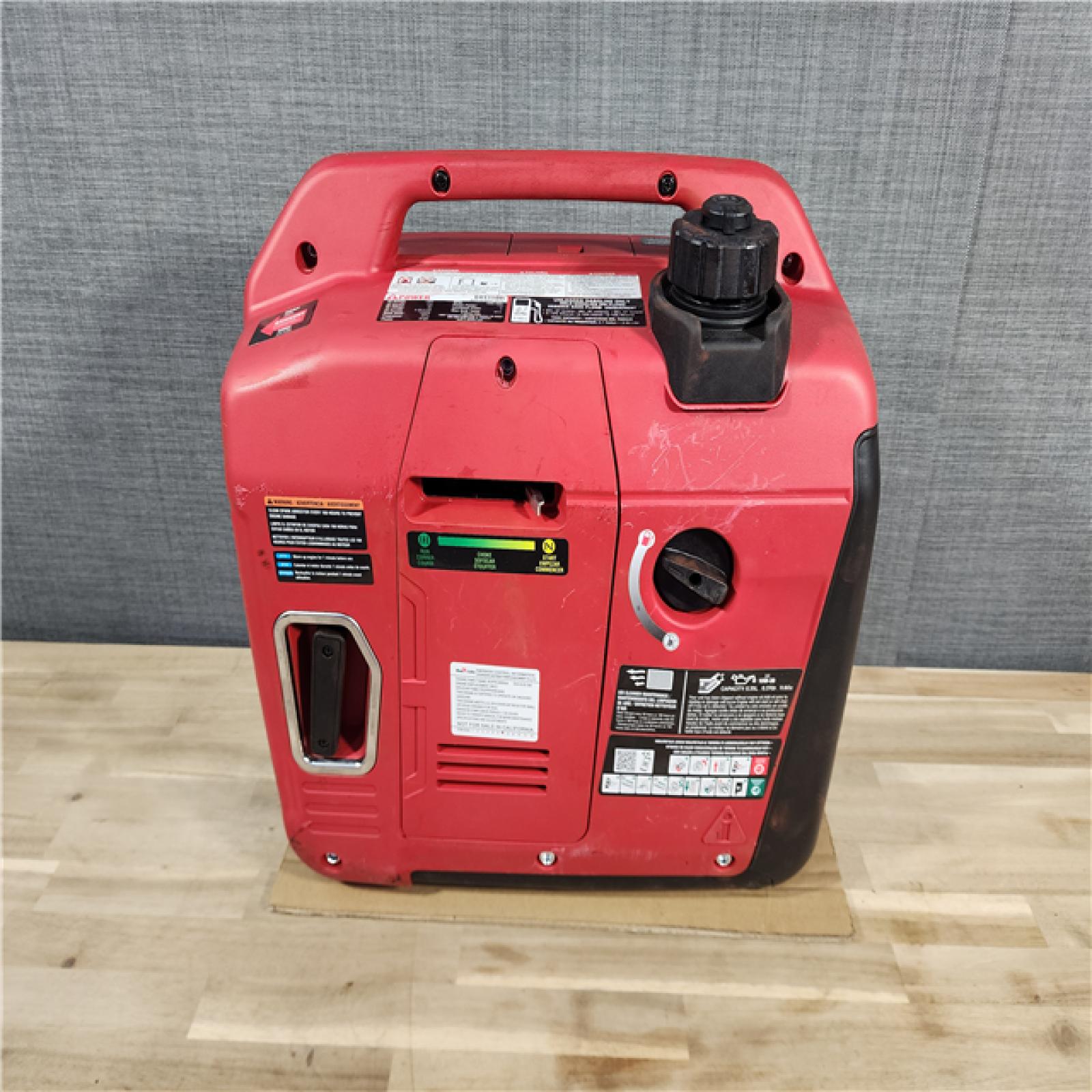HOUSTON LOCATION - AS-IS 1500-Watt Recoil Start Gasoline Powered Ultra-Light Inverter Generator with 60cc OHV Engine and CO Sensor Shutdown