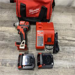AS-IS Milwaukee 18-Volt Lithium-Ion Cordless 1/4 in. Impact Driver Kit