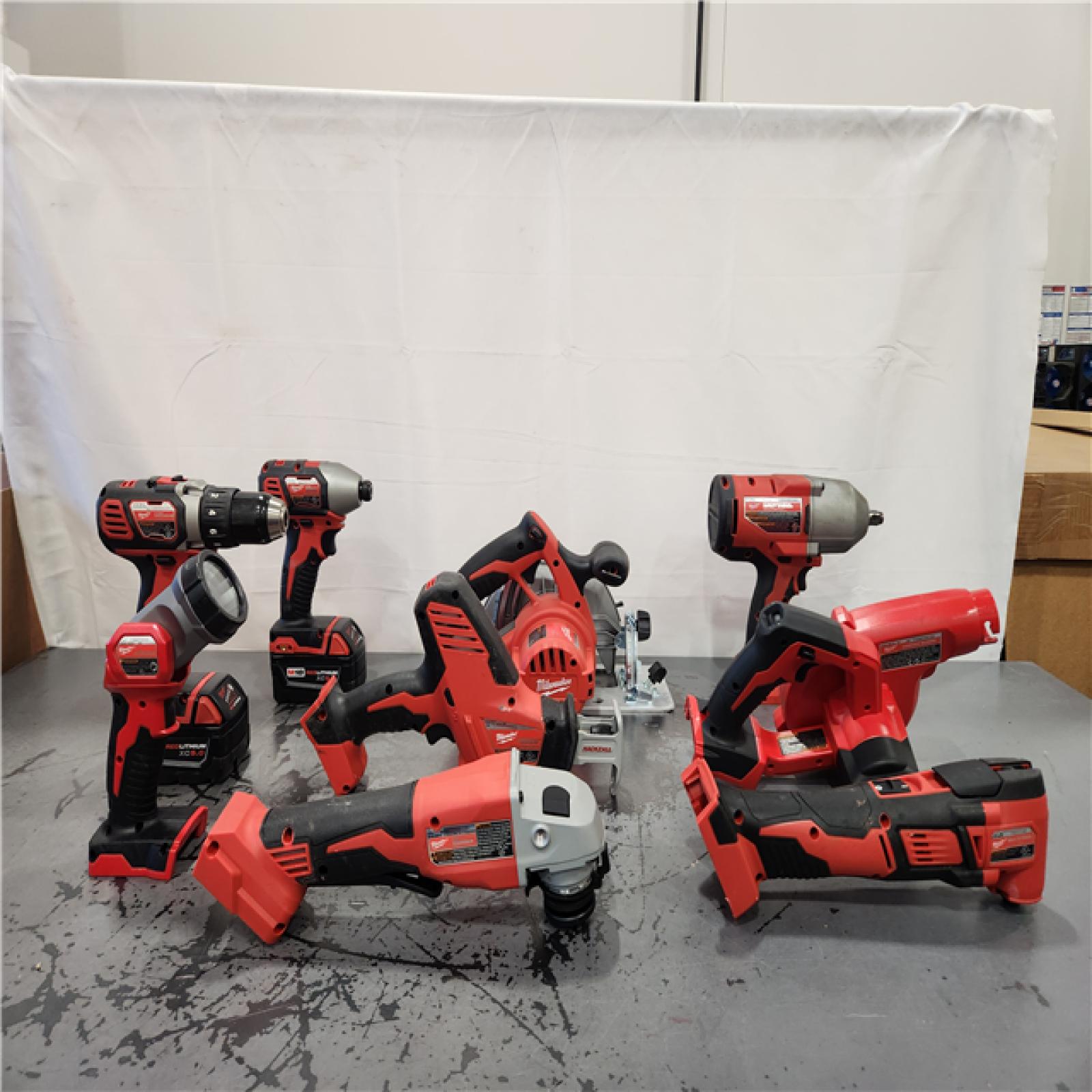 AS-IS- Milwaukee 18-Volt Lithium-Ion Cordless (9-Tool) Combo Kit