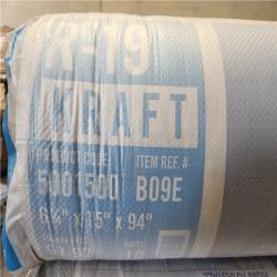 Phoenix NEW Knauf Insulation R19 Kraft Faced 15 in. x 94 in. Precut Fiberglass Insulation Batts  Floor  2x6 Wall - Sound-Reducing  USA Made (12-Bags)