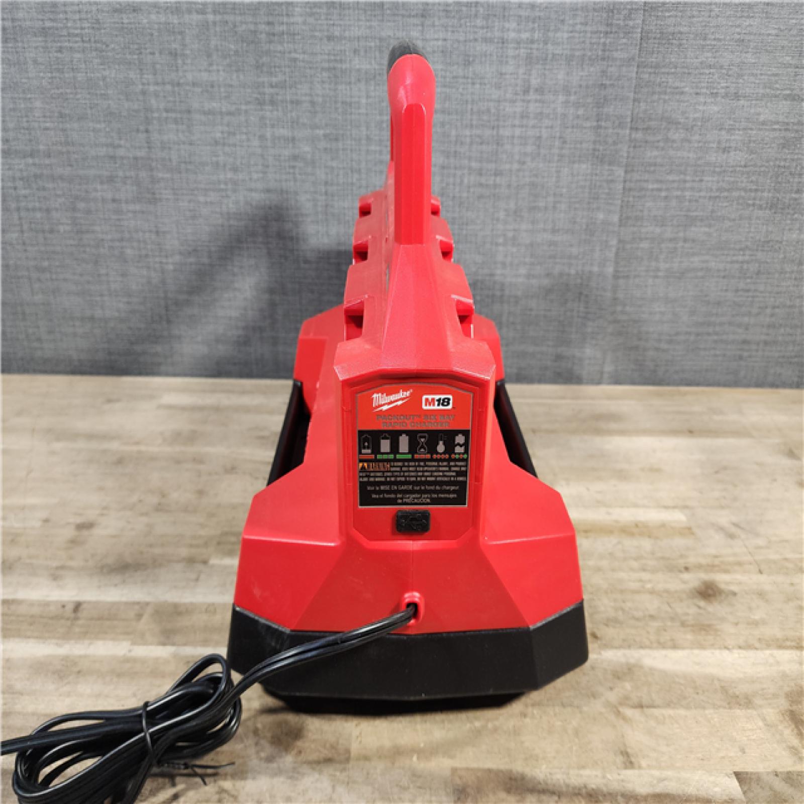 HOUSTON LOCATION - AS-IS Milwaukee M18 Packout Six Bay Rapid Charger (TOOL ONLY)