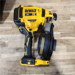 HOUSTON LOCATION - AS-IS DEWALT 20V MAX Lithium-Ion 15-Degree Electric Cordless Roofing Nailer Kit