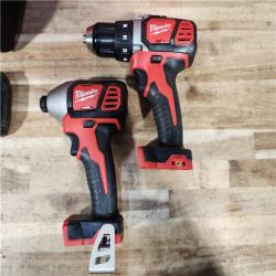 HOUSTON LOCATION - AS-IS Milwaukee 18V Lithium-Ion Cordless Drill Driver/Impact Driver Combo Kit