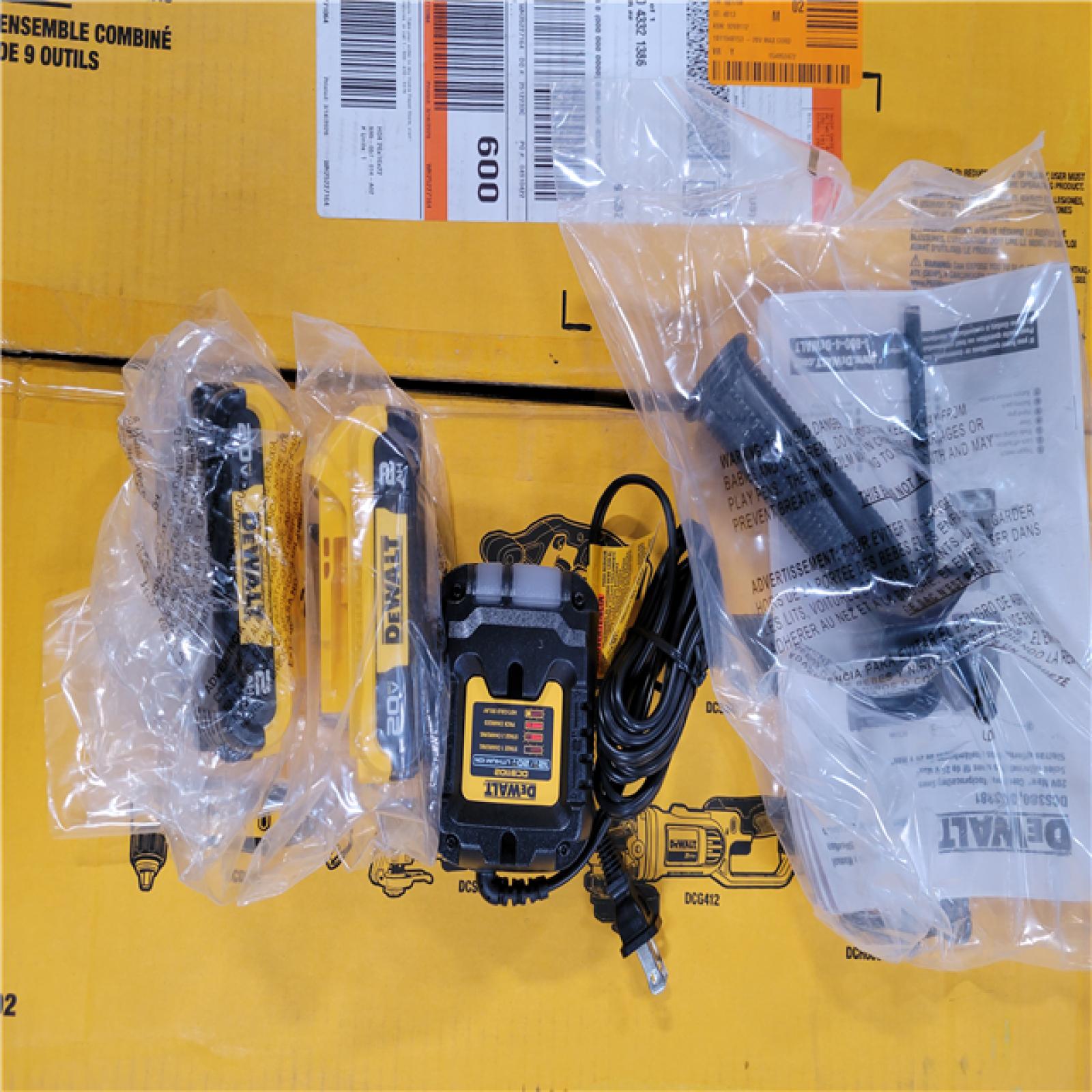 CALIFORNIA AS-IS DEWALT 9 TOOL COMBO KIT