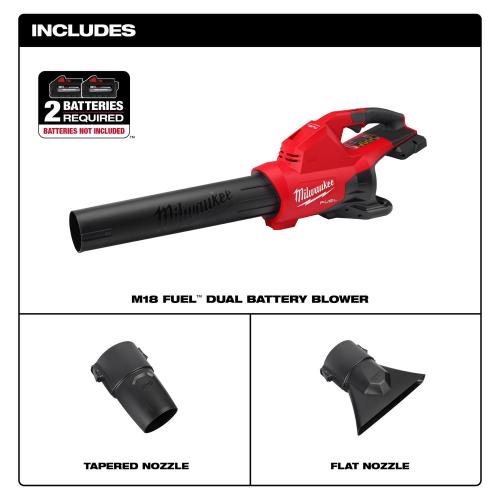 NEW! - Milwaukee M18 FUEL Dual Battery 145 Mph 600 CFM 18 V Battery Handheld Blower Tool Only