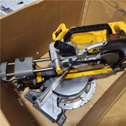 As-Is- DEWALT 60V Lithium-Ion 12 in. Cordless Sliding Miter Saw Kit with 9.0Ah Battery Pack