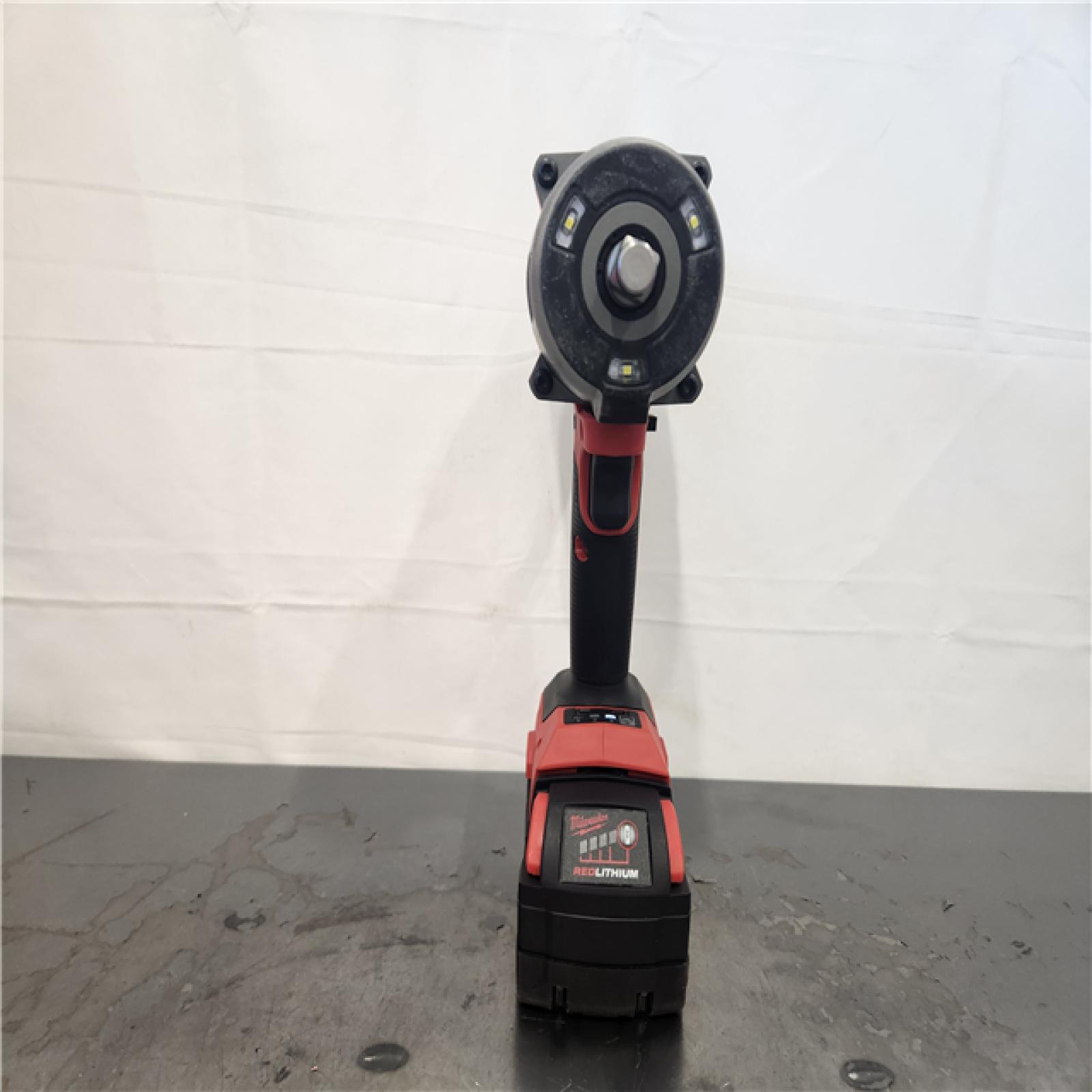 AS-IS- Milwaukee FUEL 18V Lithium-Ion Brushless Cordless 1/2 in. Impact Wrench w/Friction Ring Kit