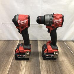 AS-IS Milwaukee  FUEL 18V Lithium-Ion Brushless Cordless Hammer Drill and Impact Driver Combo Kit