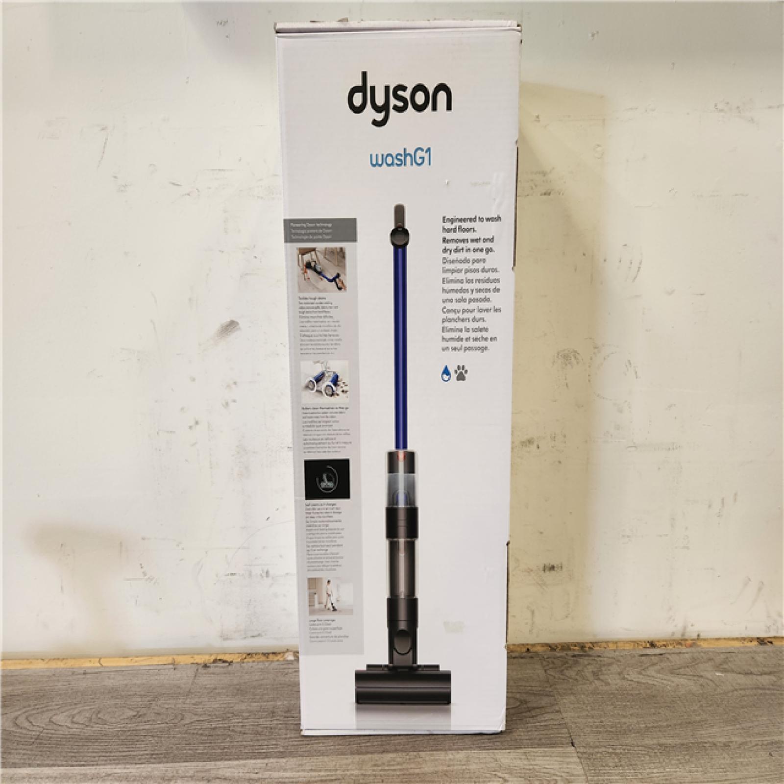 Phoenix Location AS-IS Dyson Wash G1 Wet Cordless Hard Floor Cleaner in Matte Black/Ultra Blue with Microfiber Motorized Rollers