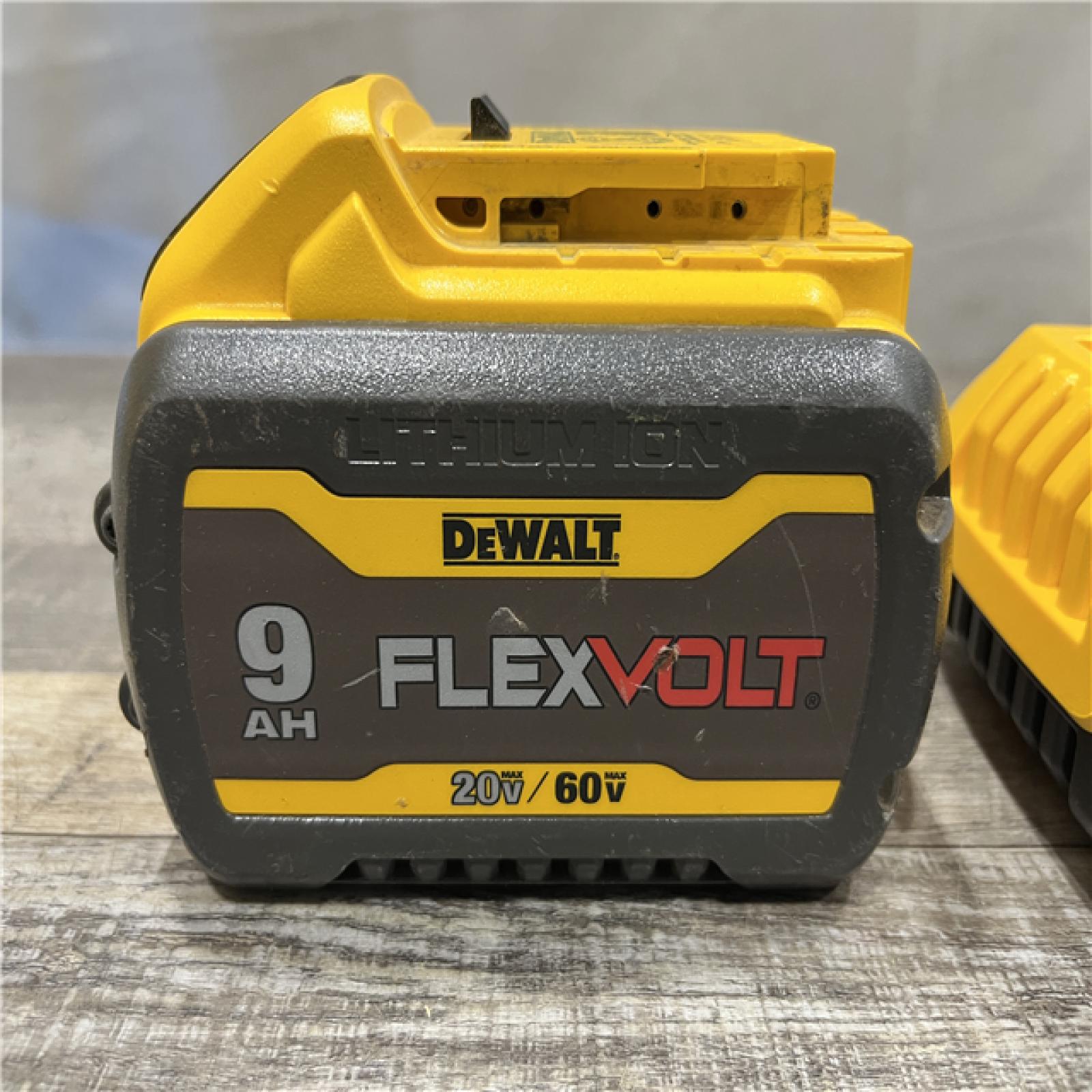 AS-IS DEWALT 20V/60V MAX FLEXVOLT Lithium-Ion 9.0Ah Battery and Charger Starter Kit