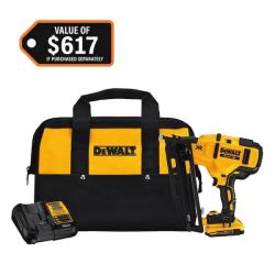 Phoenix NEW DEWALT 20V MAX XR 16-Gauge Electric Cordless Angled Finishing Nailer Kit