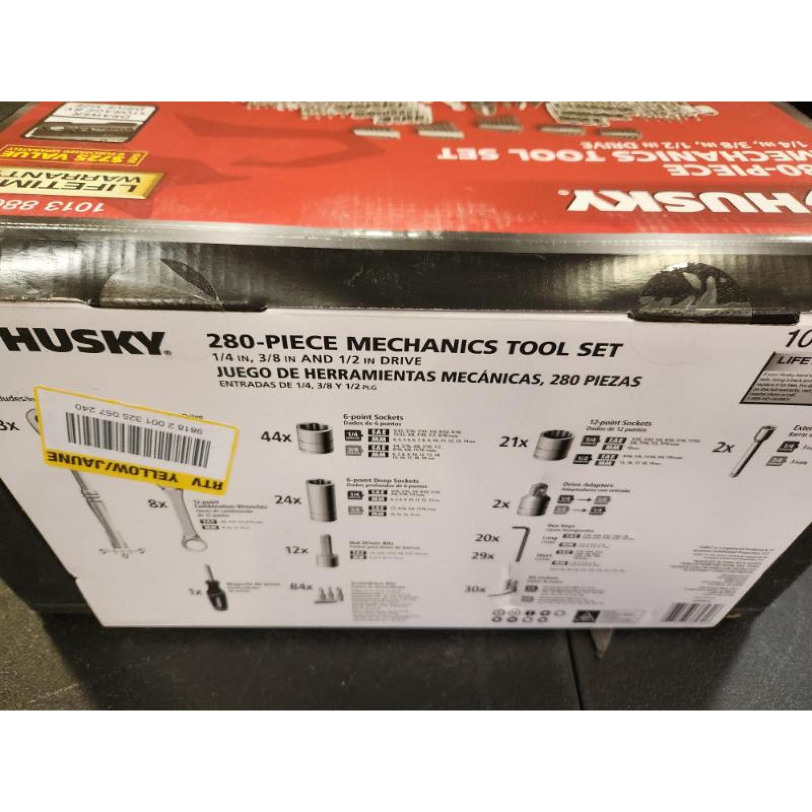 Phoenix NEW Husky 280-Piece SAE/Metric Mechanics Tool Set with Tool Box (SEALED)
