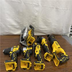 AS-IS 20-Volt XR Lithium-Ion 6-Tool Cordless Combo Kit with (2) 5.0 Ah Battery Packs and Charger