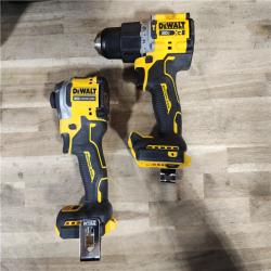 HOUSTON LOCATION - AS-IS DEWALT 20V MAX XR Hammer Drill and ATOMIC Impact Driver 2 Tool Cordless Combo Kit with (2) 4.0Ah Batteries, Charger, and Bag