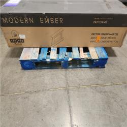 Phoenix NEW Modern Ember Patton Venetian 64 in. 5000 BTU Smart Electric Fireplace Mantel Package in Black  Multi-Color Flames  WiFi  Freestanding