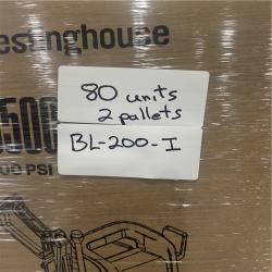 Atlanta Location As-Is westinghouse Pressure washers (2 pallets-80 Units) BL200-I