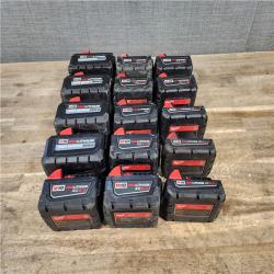 HOUSTON LOCATION - AS-IS MILWAUKEE BATTERY PACK QTY - 15