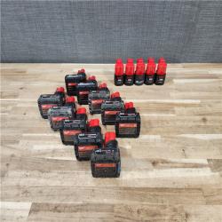 HOUSTON LOCATION - AS-IS MILWAUKEE BATTERY PACK QTY - 15