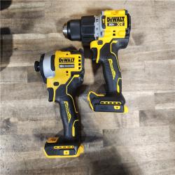 HOUSTON LOCATION - AS-IS DEWALT 20V MAX XR Hammer Drill and ATOMIC Impact Driver 2 Tool Cordless Combo Kit with (2) 4.0Ah Batteries, Charger, and Bag