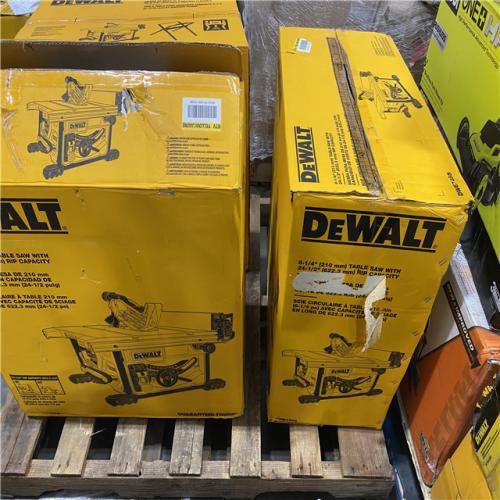 Dallas Location - As-Is DEWALT 15 Amp Corded 8-1/4 in. Compact Portable Jobsite Tablesaw(Lot Of 3)