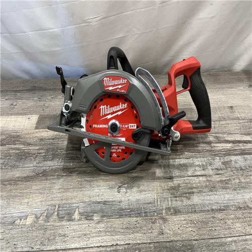 AS-IS Milwaukee FUEL 18V Lithium-Ion Cordless 7-1/4 in. Rear Handle Circular Saw (Tool-Only)