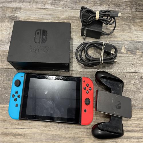 AS-IS Nintendo Switch -Neon Blue Joy-Con & Neon Red