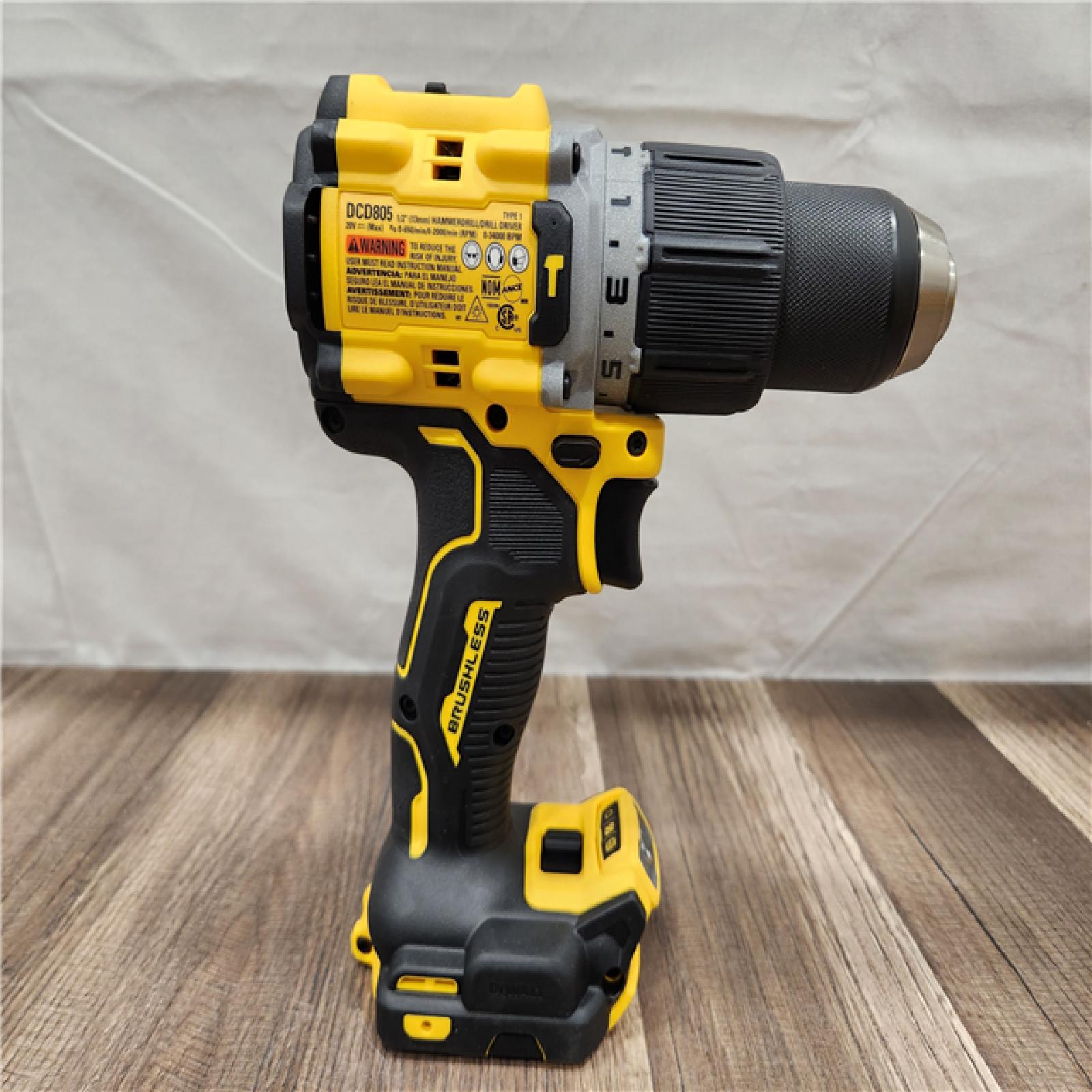 AS-IS- DEWALT 20V Compact Cordless 1/2 in. Hammer Drill (Tool-Only)