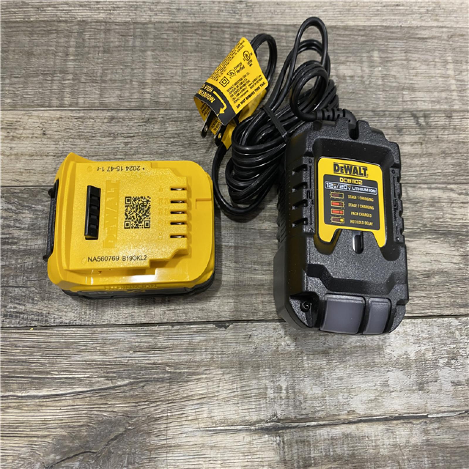 AS-IS DEWALT 20V MAX XR POWERSTACK Lithium-Ion Battery Starter Kit