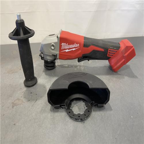 AS-IS - Milwaukee M18 18V Lithium-Ion Brushless Cordless 4-1/2 in./5 in. Grinder w/Paddle Switch