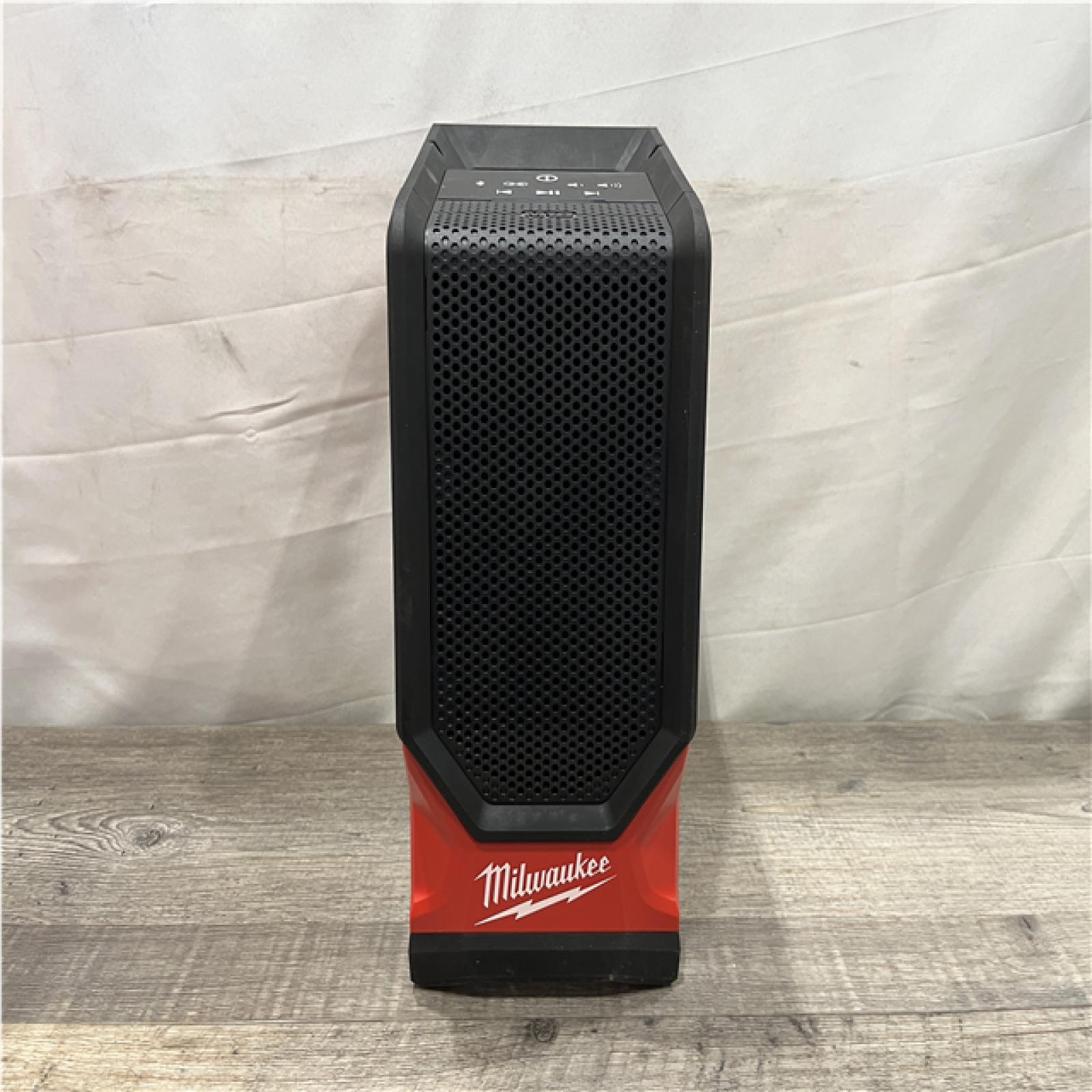 AS-IS Milwaukee 18V Lithium-Ion Cordless Wireless Bluetooth Jobsite Speaker (Tool-Only)
