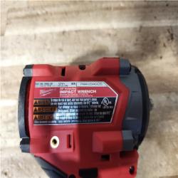 Houston Location AS-IS Milwaukee FUEL 12V Lithium-Ion Brushless Cordless Stubby 3/8 in. Impact Wrench (Tool-Only)
