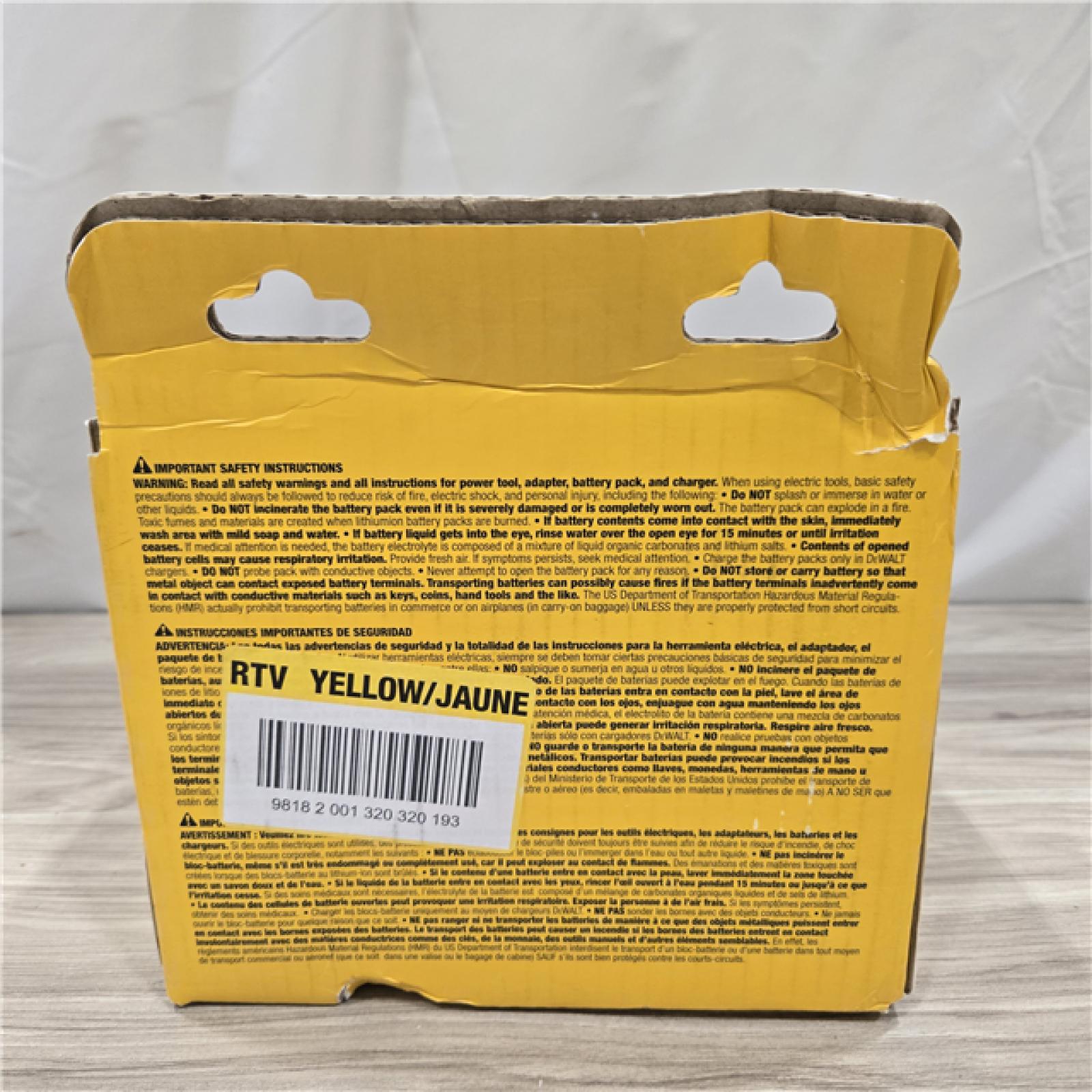NEW! - DEWALT 20V MAX Lithium-Ion 6.0Ah and 4.0Ah Battery and Charger Starter Kit