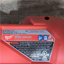 Houston Location AS-IS Milwaukee FUEL 18-Volt Lithium-Ion Brushless Cordless Gen II 18-Gauge Brad Nailer (Tool-Only)