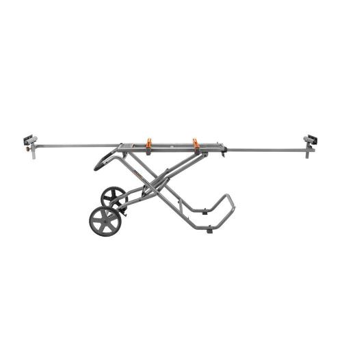 NEW- RIDGID Foldable Mobile Miter Saw Stand with Mounting Braces