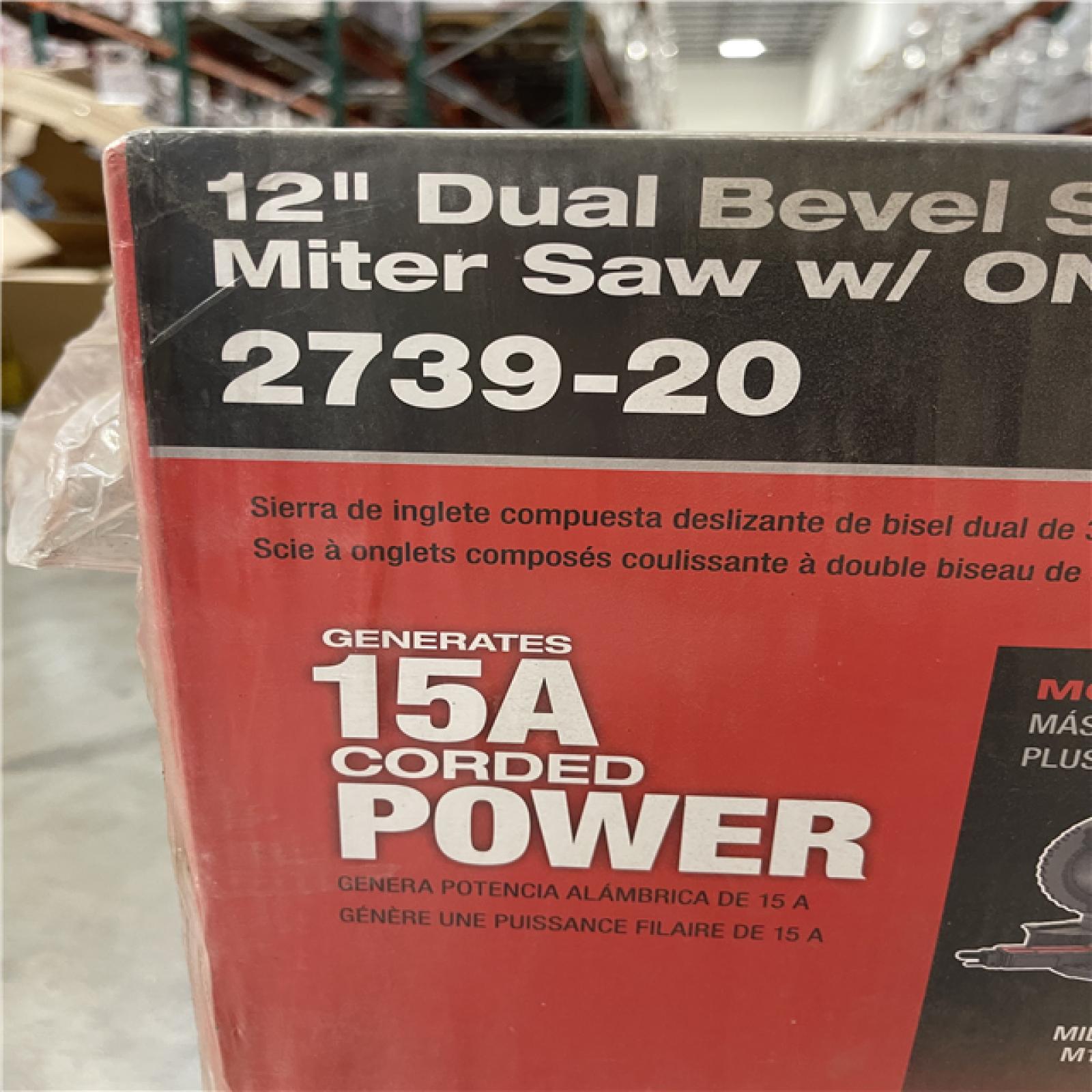 NEW! - Milwaukee M18 FUEL 18V Lithium-Ion Brushless Cordless 12 in. Dual Bevel Sliding Compound Miter Saw (Tool-Only)