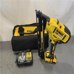 AS-IS - DeWalt 20V MAX XR Lithium-Ion Cordless 2-1/2 in. 15-Gauge Finish Nailer Kit