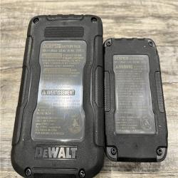 AS-IS DEWALT 20V MAX XR POWERSTACK Lithium-Ion Battery Starter Kit with 5.0Ah and 1.7Ah Batteries and Charger