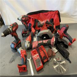AS-IS - Milwaukee M18 18-Volt Lithium-Ion Cordless Combo Kit 7-Tool Kit
