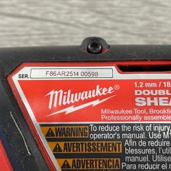 AS-IS Milwaukee 18-Volt Lithium-Ion Cordless 18-Gauge Double Cut Metal Shear (Tool-Only)